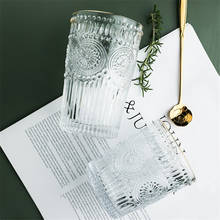 Гравировка цветы стеклянная кружка прозрачный кристалл кофе чай чашка вина стекло золото Pringting термостойкие бытовые посуда для напитков 2024 - купить недорого