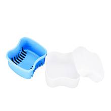 20pcs Cleaning Denture Storage Box with Strainer Filter Layer Soaking Basket Dental False Teeth Denture Care Boxes Case 2024 - buy cheap