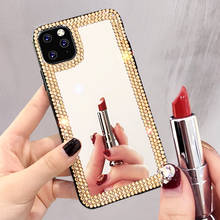 Diamond Mirror Makeup Phone Case For iPhone SE2 Case Luxury Rhinestone For iPhone 11 Pro Max X XR XS Max 6 6S 7 8 Plus Cover 2024 - buy cheap