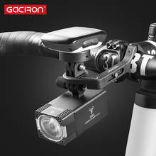 GACIRON-luz delantera para bicicleta, Faro de 500 lúmenes, soporte de montaje multifunción, linterna recargable impermeable, GoPro 2024 - compra barato