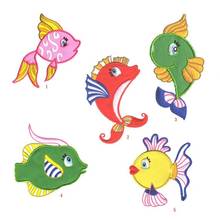 1PCS Cartoon Carp Embroidery Iron on Big Headed Fish Patch for Clothes Applique Clothing Stickers Animal Badge Backpacks Patches 2024 - buy cheap