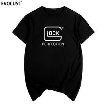 Camiseta masculina glock perfeição rock, camiseta dos eua de algodão 2024 - compre barato