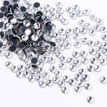 Top Quality SS4-SS30 DMC Clear Hotfix Rhinestones Super Bright Glass Strass Iron on Crystal Hotfix Rhinestone for Fabric Garment 2024 - buy cheap