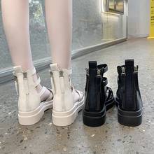 Botas frescas con plataforma para mujer, sandalias con cremallera trasera, zapatos de verano, sandalias antideslizantes a la moda, 2021 2024 - compra barato