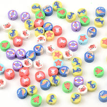 30pcs/Lot 9mm Mixed Charm Colors animal Shape Clay Spacer Beads Polymer Beads For Jewelry Making DIY Handmade Necklace Bracelet 2024 - buy cheap