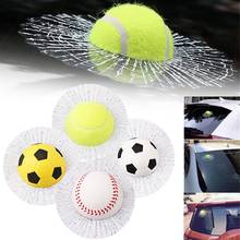 Novelty Jokes Toys Broken Glass Ball Hits Car Window 3D Sticker Baseball Football Tennis Stickers Funny Toy 2024 - buy cheap