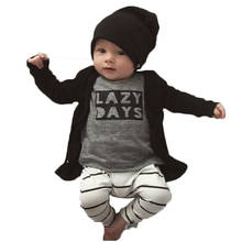 2021 Hot sell Spring Baby Boy Clothes Long Sleeve letter Printed T Shirts+Pants 2pcs/Set Newborns Baby Girl Clothing Outfits Set 2024 - buy cheap