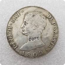 1809 Испания 20 реалов-Джозеф Наполеон копия памятных монет-копия монет медаль коллекционные монеты 2024 - купить недорого