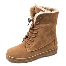 Women's Boots 2021 New Winter warm Snow Boots For Girls Female Short Plus Velvet Cotton Shoes botas de mujer bota feminina winte 2024 - buy cheap