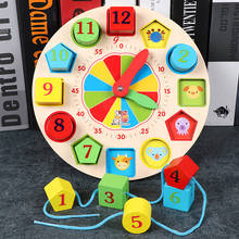 Reloj Digital con forma de cuerda para niños, juguete educativo Montessori de madera con diseño de Animal, cognitivo, interactivo, para padres e hijos 2024 - compra barato