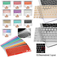 Keyboard stickers for Apple Macbook Pro 13" A1706/A1989/A2159/ Macbook Pro 15" A1707/A1990 Silicone Cover 2024 - buy cheap