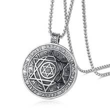 Talisman pingente de estrela de seis pontas, misterioso masculino amuleto jóia hermetica 2024 - compre barato