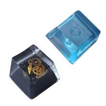 Handmade Customized OEM R4 Profile Resin Keycap for Cherry MX Switches Mechanical Keyboard RGB Translucent Resin Keycap 2024 - buy cheap