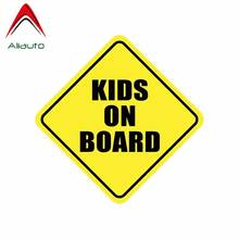 Aliauto Warning Car Sticker Kids on Board Cover Scratch Waterproof Automobiles & Motorcycles Accessories PVC Decal,13cm*13cm 2024 - buy cheap