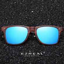 EZREAL Polarized Wood Sunglasses Men Square Frame UV400 Sun glasses Women Sun glasses Male oculos de sol Feminino 2024 - buy cheap