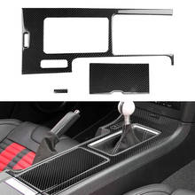 Чехол для панели коробки переключения передач из углеродного волокна ABS для Ford Mustang 2009-2013 2024 - купить недорого