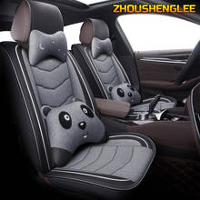 Zhoushenglee linho tampas de assento do carro para ford focus 2 3 mk1 mk2 mk3 mk4 fusão toyota avensis t25 camry 40 carros cobertura assento 2024 - compre barato