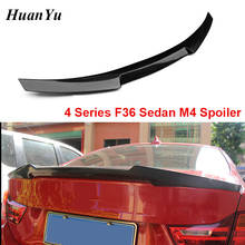 M4 Style Carbon Fiber Trunk Spoiler for BMW 4 Series 4-Door Sedan F36 Rear Ducktail Boot Lip Wings 418d 420i 428i 430i 2014+ 2024 - buy cheap