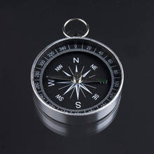 Mini Silver Portable Pocket Compass for Camping Hiking Outdoor Sports Navigation 2024 - buy cheap