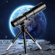 Портативный телескоп 4k 10-300x40мм Супер телефото зум монокулярный телескоп со штативом и зажимом для телефона аксессуары 2024 - купить недорого