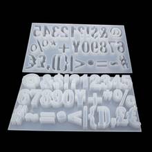 Símbolo da tira de cola de cristal diy, molde digital de silicone, espelho, pingente de mão, jóias de letras de silicone 2024 - compre barato