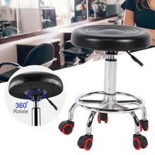 Height Adjustable Salon Stool Rolling Swivel Stool Tattoo Massage Spa Chair Black Salon Home Furniture 2024 - buy cheap