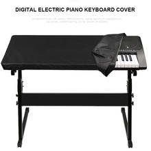 Capa para teclado de piano eletrônico, 61/88 teclas, à prova d'água, à prova de poeira, teclado digital, dobrável, com bolsa de armazenamento 2024 - compre barato