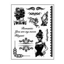 lady Vintage Clear Stamps Silicone Seal for DIY Scrapbooking Card Rubber Stamps Making Photo Album Handemade Crafts Decor 2024 - buy cheap