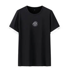 Мужская футболка с коротким рукавом 2020 летняя новая Европейская и американская мода хип-хоп Хлопковая мужская футболка с коротким рукавом 2024 - купить недорого