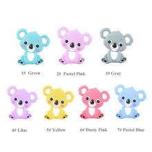 1 PC Baby Koala Silicone Teether Teething Chew Toy Infant Teether Beads DIY Necklace Nursing Tool Pendant Food Grade Silicone 2024 - buy cheap