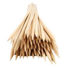 45 см * 6 мм длинные бамбуковые палочки Инструменты для барбекю Натуральные Бамбуковые шампура для барбекю Shish Kabob 2024 - купить недорого