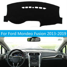 Anti-UV Dashboard Cover Mat Pad Dash Sun Shade Car Styling Instrument Carpet For Ford Mondeo Fusion 2013-2018 2019 Accessories 2024 - купить недорого