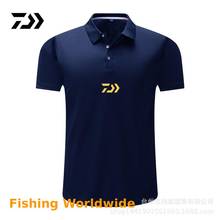 Daiwa Рыболовная Одежда Футболка Мужская дышащая быстросохнущая одежда для рыбалки уличная спортивная мужская футболка поло с коротким рукавом Футболка для рыбалки 2024 - купить недорого