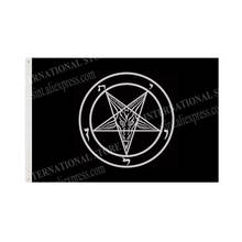 Baphomet Satan Flag 90 x 150cm 3 x 5ft Custom Banner Metal Holes Grommets Indoor And Outdoor 2024 - buy cheap