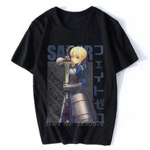 Camiseta de algodón para hombre, camisa divertida de manga corta con cuello redondo, estilo Anime Fgo, Fate Stay Night, Harajuku 2024 - compra barato