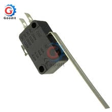 10pcs Mini Micro switch SPDT 16A 250VAC Long Lever V3 Microswitch Micro Normally Open Close long lever arm Limit Switch On Off 2024 - buy cheap