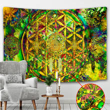 Tapete de tarô indiano, decoração de parede com mandala para decoração de parede, sala de estar, sofá hippie, cobertor para ioga 2024 - compre barato