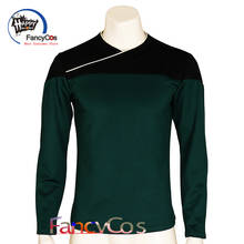 Movie Star Cosplay Trek Green Uniform Picard Hoodie Jacket Next Generation Costume TNG Suit Jean Luc Top Halloween Carnival 2024 - buy cheap