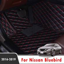 Автомобильные коврики для Nissan Bluebird 2019 2018 2017 2016, коврики из искусственной кожи, накладки на ножки, аксессуары для салона автомобиля на заказ 2024 - купить недорого