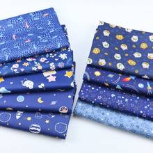 Blue Series Cotton Fabric Printed Cotton Patchwork Cloth for DIY Sewing Quilting Fat Quarters Material For Kids 2024 - buy cheap