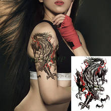 Waterproof Temporary Tattoo Sticker Chinese Dragon Kylin Pattern Fake Tatto Flash Arm Tatoo Body Art for Women Men 2024 - buy cheap