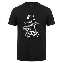 The Musician  Playing Drums T-Shirt Funny Birthday Gifts For Men Women Drummer  lover Cool  T Shirt Hip Hop Tshirt 2024 - buy cheap