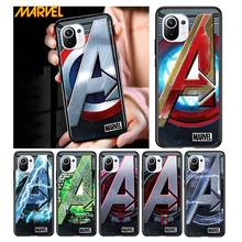 Marvel logotipo para xiaomi mi 11 10t nota 10 ultra 5g 9t se 8 a3 a2 a1 6x pro jogar f1 lite 5g preto caso de telefone 2024 - compre barato