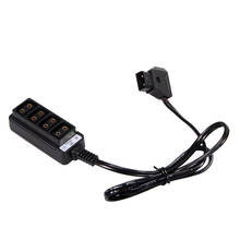 Andoer Masculino D-Toque Tipo B Power Tap para 4 Feminino D-Tap P-Tap Adaptador Hub para a Fotografia De 2024 - compre barato