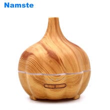 NMT 045 Wood Grain Humidifier 400ml Essential Oil Aroma Diffuser Home Office Air Cold Mist Purifier 7 Color LED Night Light 2024 - buy cheap