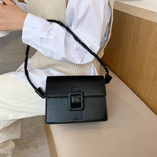 Сумка-конверт из искусственной кожи на толстой цепочке, сумки через плечо для женщин, 2021, фирменная трендовая женская дизайнерская сумка на плечо 2024 - купить недорого