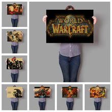 Super popular jogo online mundo de wow estilo retro cartaz hight qualidade pintura em tela sem moldura o407 2024 - compre barato