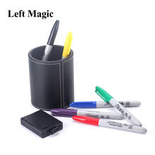 Color Pen Prediction - Leather Pen Holder - Close Up Magic / Magic Trick/Mentalism 2024 - buy cheap