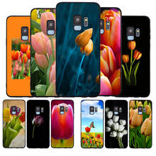 Funda de teléfono suave de tulipanes para Samsung S20, S10, S9, S8, S7 edge Plus Lite, Note 8, 9, 10, A6, A7, A8, A9, 2018 2024 - compra barato