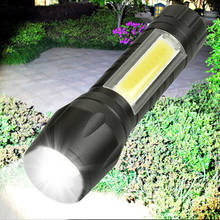 8000 люмен COB светодиодный фонасветильник супер яркий водонепроницаемый ручной фонарик s фонарик рабочий светильник онарь для аварисветильник освещения 2024 - купить недорого